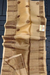 Elegant Kora Organza Banarasi Silk Saree for Durga Puja EOFY - 10% - Saree - Aakritee - S10425